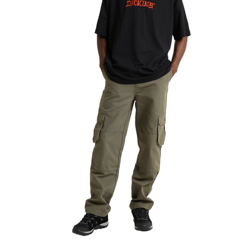 Dickies Pants 85-283 Loose Fit Cargo Canvas Washed Dark Khaki [Size: 26 inch Waist]