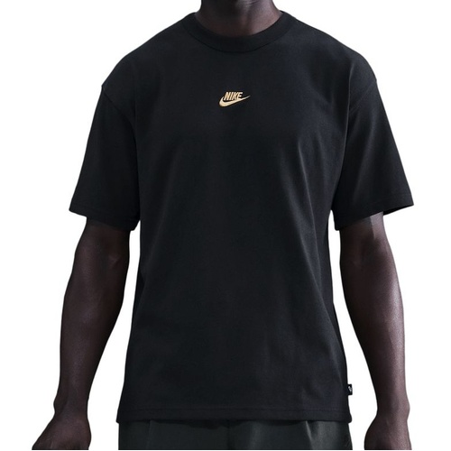 Nike Tee Premium Essentials Sustainable Black/Gold [Size: Mens Medium] [Colour: Black]