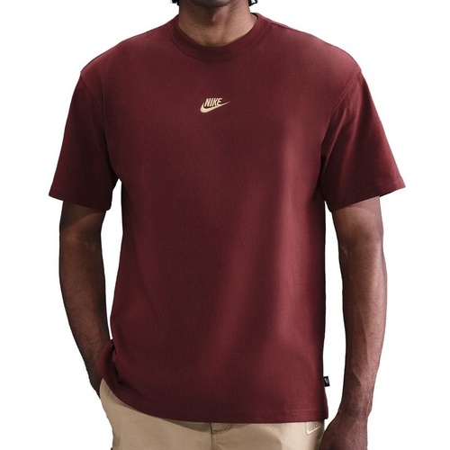 Nike Tee NSW Premium Essentials Sustainable Dark Team Red/Gold [Size: Mens Medium] [Colour: Red]