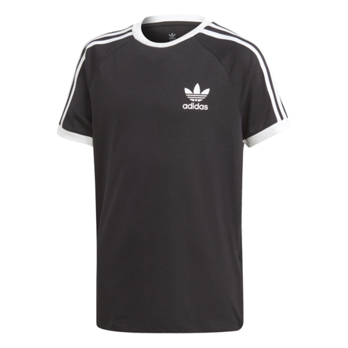 Adidas Youth Tee 3 Stripes Black/White [Size: Youth 8/XSmall]