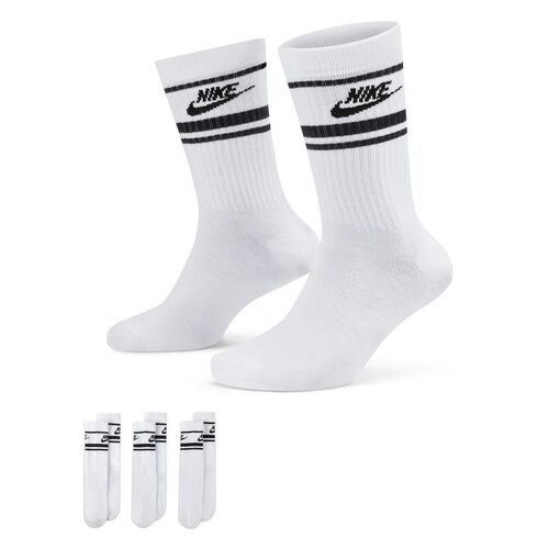 Nike SB Youth Socks 3pk Everyday Essential White/Black Stripe US 3-5