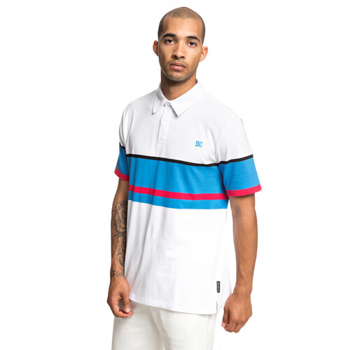 DC Tee Granline Polo Snow White [Size: Mens Medium]