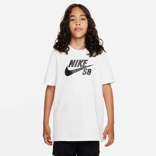 Nike Youth Tee SB White/Black [Size: Youth 8]
