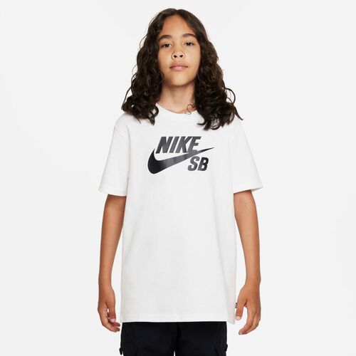 Nike Youth Tee SB White/Black [Size: Youth 8]