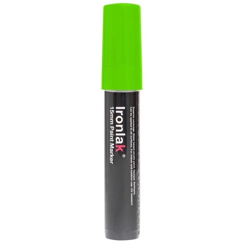 Ironlak Marker Paint Pump Action 15mm Fluro Green