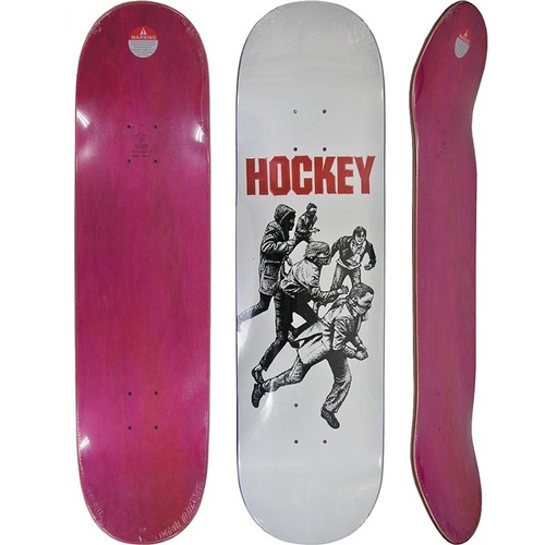 Hockey Deck Vandals White 8.5 Inches