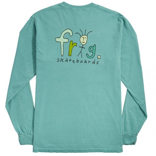 Frog Tee L/S Frog Man Logo Pigment Dye Grass Green [Size: Mens Medium]