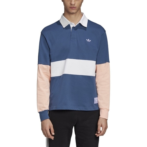 Adidas L/S Tee Nora Polo Night Marine/Glow Pink/White [Size: Mens Medium]