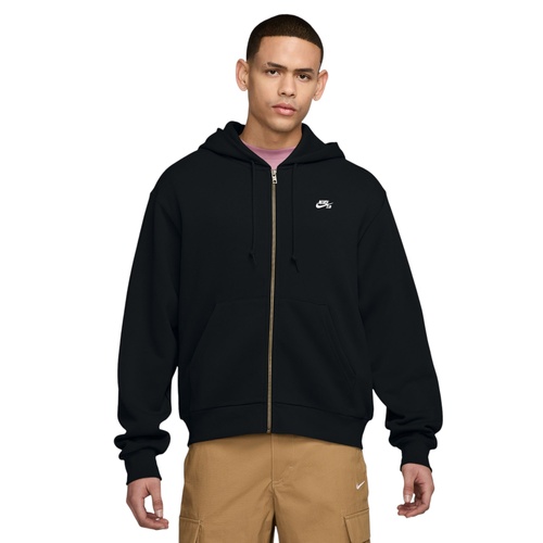 Nike SB Jumper Hood Fleece Zip Essential Logo Black/White [Size: Mens Medium] [Colour: Black]