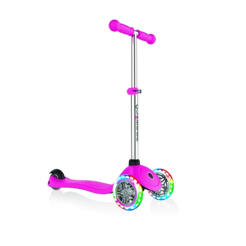 Globber Scooter Primo Lights V2 Neon Pink