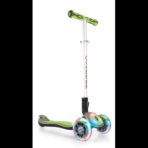 Globber My Free Fold Up LED Green Scooter