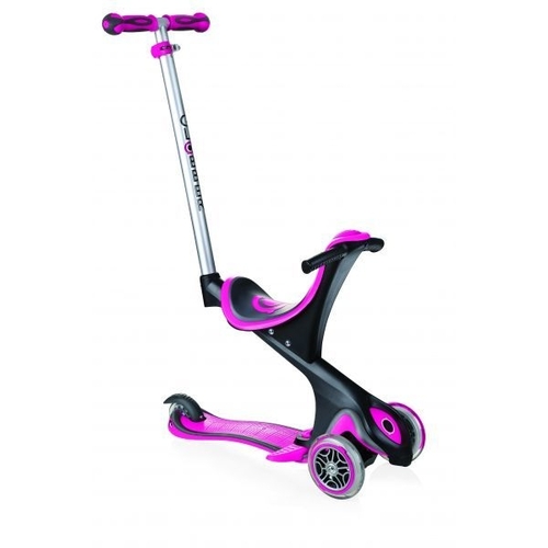 Globber Scooter 3 Wheel Evo Comfort Convertible Deep Pink