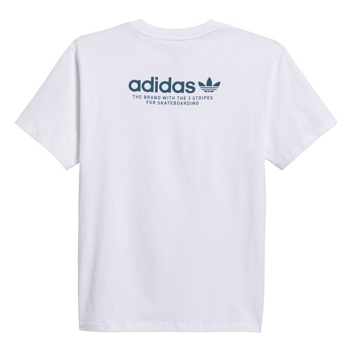 Adidas Tee 4.0 Logo White/Teal [Size: Mens Small]