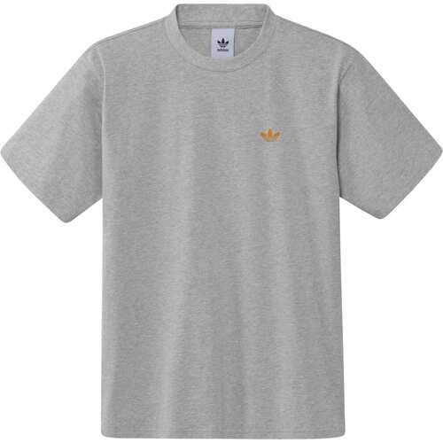 Adidas Tee Logo 4.0 Grey/Orange Rush [Size: Mens Small]