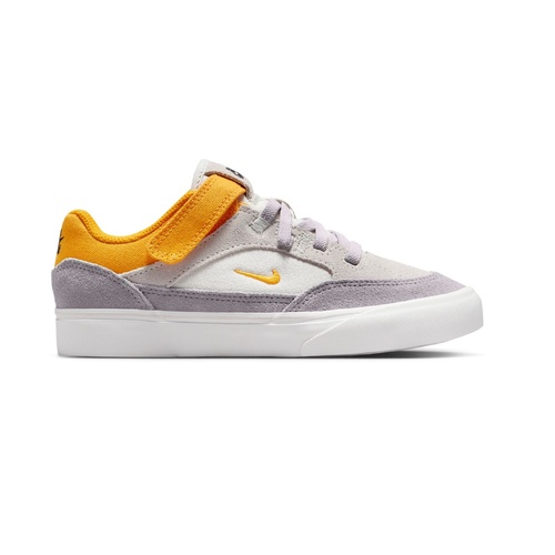 Nike SB Youth Malor Elastic Laces Velcro Platinum Tint/Wolf Grey/Gold Kids [Size: US 11K] [Colour: Grey]