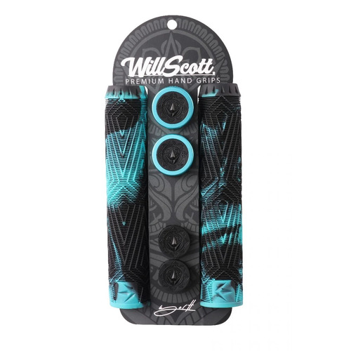 Envy Scooter Grips W. Scott Black/Teal