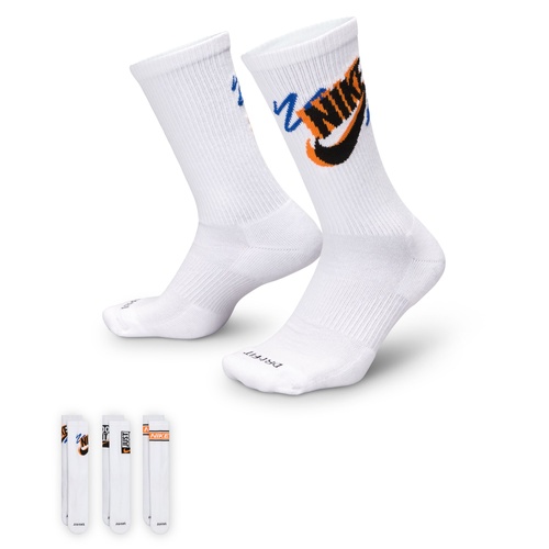 Nike SB Socks Sport Everyday Crew Plus 3pk White