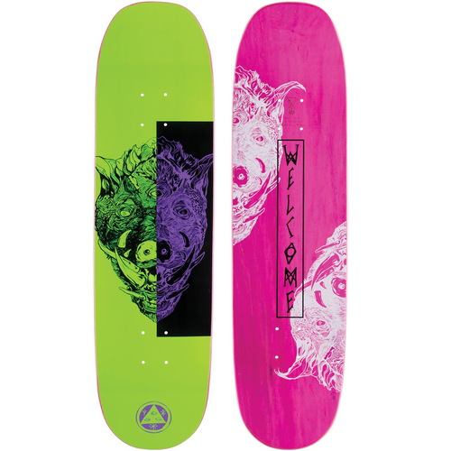 Welcome Deck Hog On Moontrimmer 2.0 Neon Green 8.5