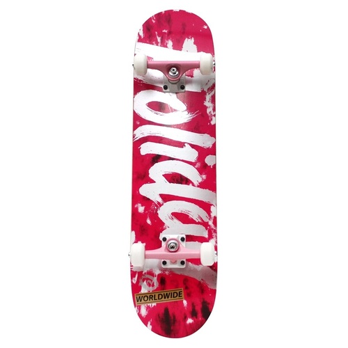 Holiday Complete Tie Dye Logo Pink/Silver 7.25 Inch Width