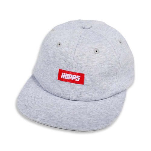 Hopps Hat Big Hopps Label 6 Panel Grey