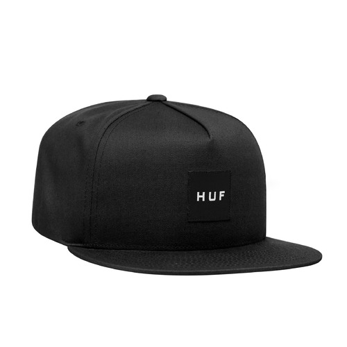Huf Hat Essentials Box Patch Snapback Black