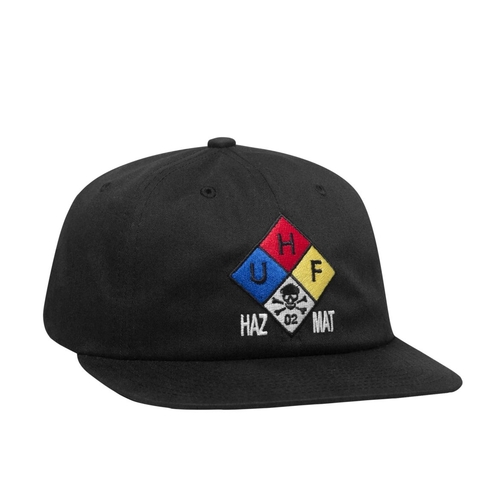 Huf Hat Hazard 6 Panel Black