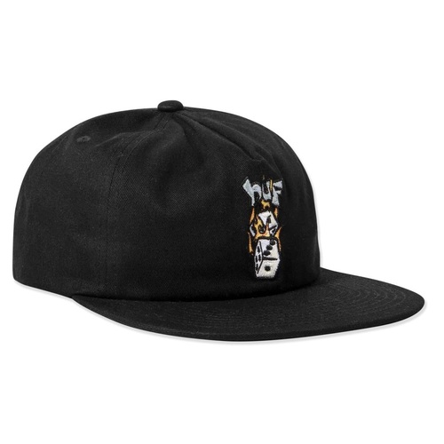 Huf Hat Dicey Snapback Black
