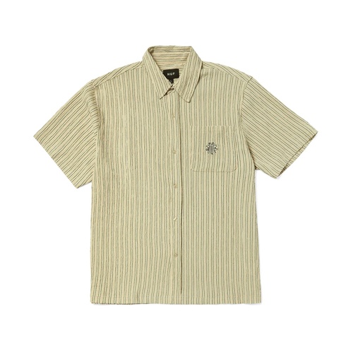 Huf Shirt Apollo Striped Natural [Size: Mens Medium] [Colour: White]