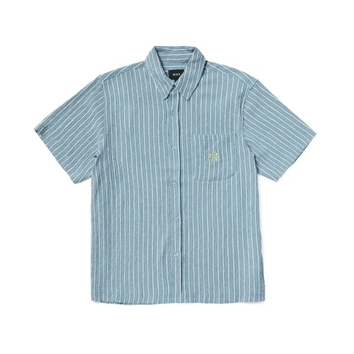 Huf Shirt Apollo Striped Pool Blue [Size: Mens Medium] [Colour: Blue]