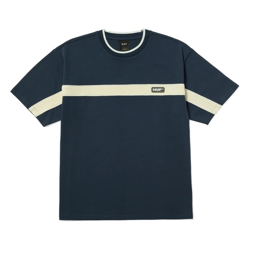 Huf Tee Interstate Knit Boxy Defender Blue [Size: Mens Large] [Colour: Blue]