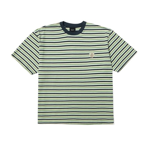 Huf Tee Apollo Striped Knit Boxy Blue [Size: Mens Medium] [Colour: Blue]