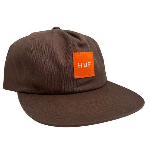 Huf Hat Essentials Unstructured Box Snapback Brown/Orange