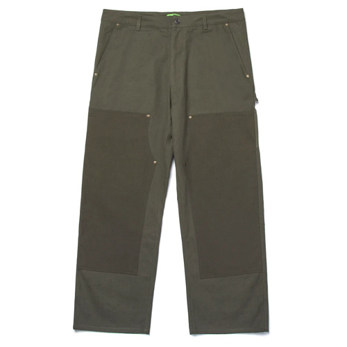 Huf Pant Gilman Double Knee Olive [Size: 32 inch Waist]