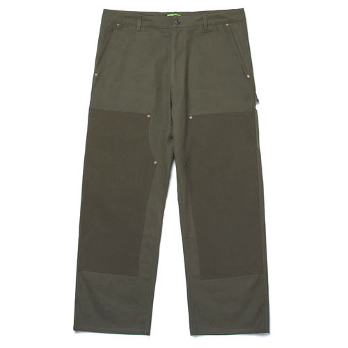 Huf Pant Gilman Double Knee Olive [Size: 36 inch Waist]