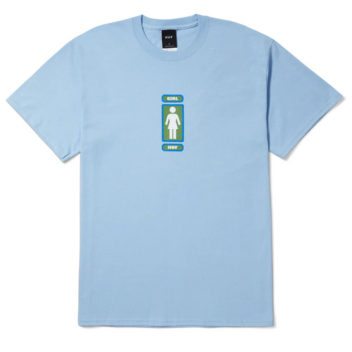 Huf Tee x Girl Springwood Light Blue [Size: Mens Medium]