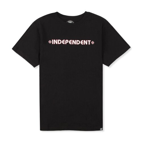 Independent Youth Tee Bar Cross Black [Size: Youth 8/XSmall]
