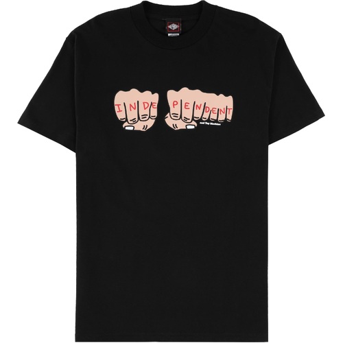 Independent Tee Indy X Toy Machine Fist Black [Size: Mens Medium]