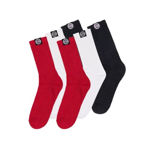 Independent Socks BTG Summit 3pk Red/Black/White Size 6-12