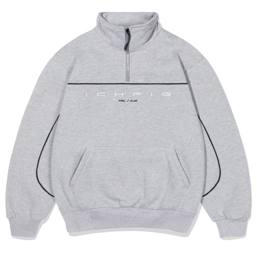 Ichpig Jumper Flowline 1/4 Zip Grey Marle [Size: Mens Medium] [Colour: Grey]