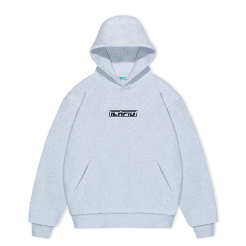 Ichpig Jumper Strike Cordless Hood White Marle/Sky [Size: Mens Large] [Colour: White]