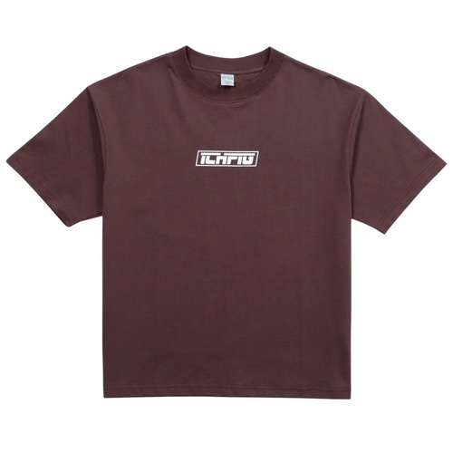 Ichpig Tee Strike Logo Espresso/White [Size: Mens Large] [Colour: Brown]
