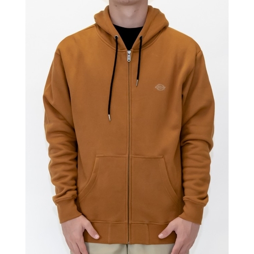 Dickies Jumper Hood Zip Yale Brown Duck [Size: Mens Small]