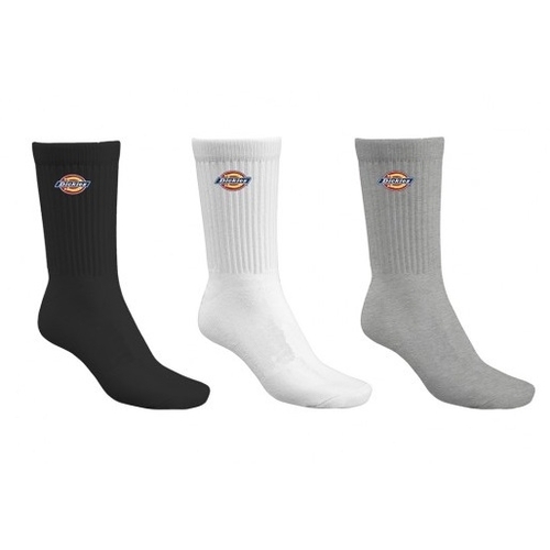 Dickies Socks H.S. Rockwood 3pk Grey/White/Black US 8-12