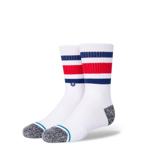 Stance Youth Socks Boyd St White Blue US 3-5.5