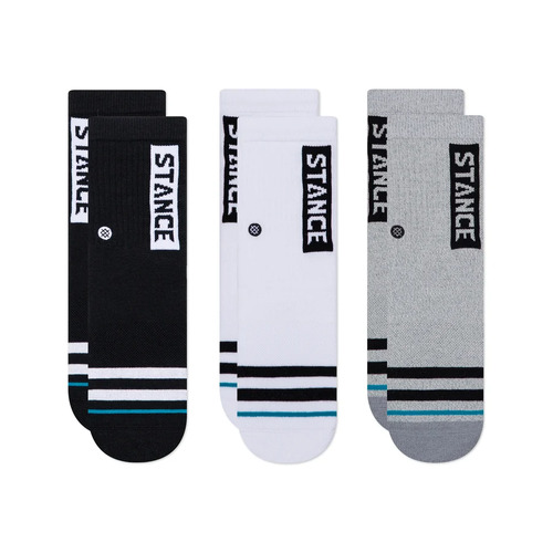 Stance Youth Socks OG St 3pk Black/Grey/White US Mens 3-5.5