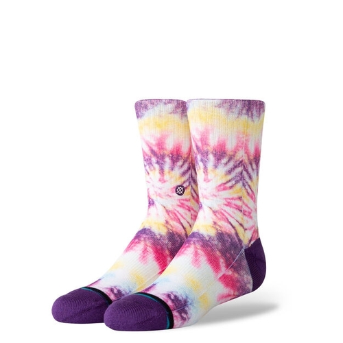Stance Youth Socks Twisted Crew Purple US 2-5