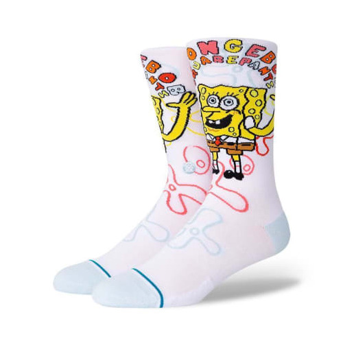 Stance Youth Socks Imagination SpongeBob White US 3-5.5