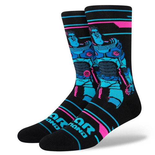 Stance Youth Socks Buzz Lightyear Star Command Black US Mens 3-5.5