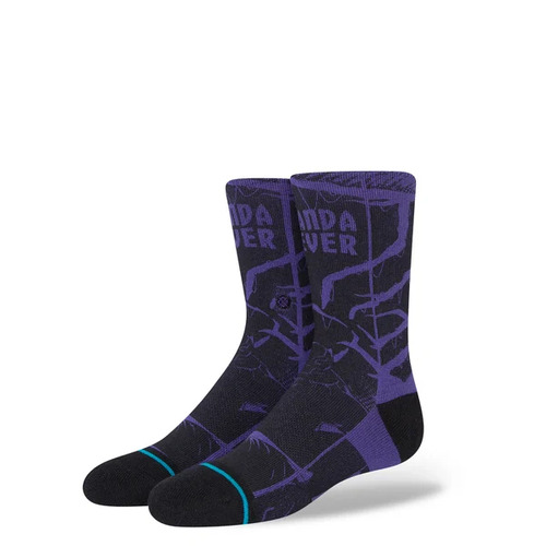 Stance Youth Socks Black Panther Yibambe Marvel Purple US Mens 3-5.5