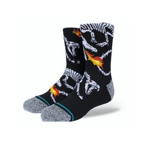 Stance Youth Socks Skully Predator Black US 3-5.5	